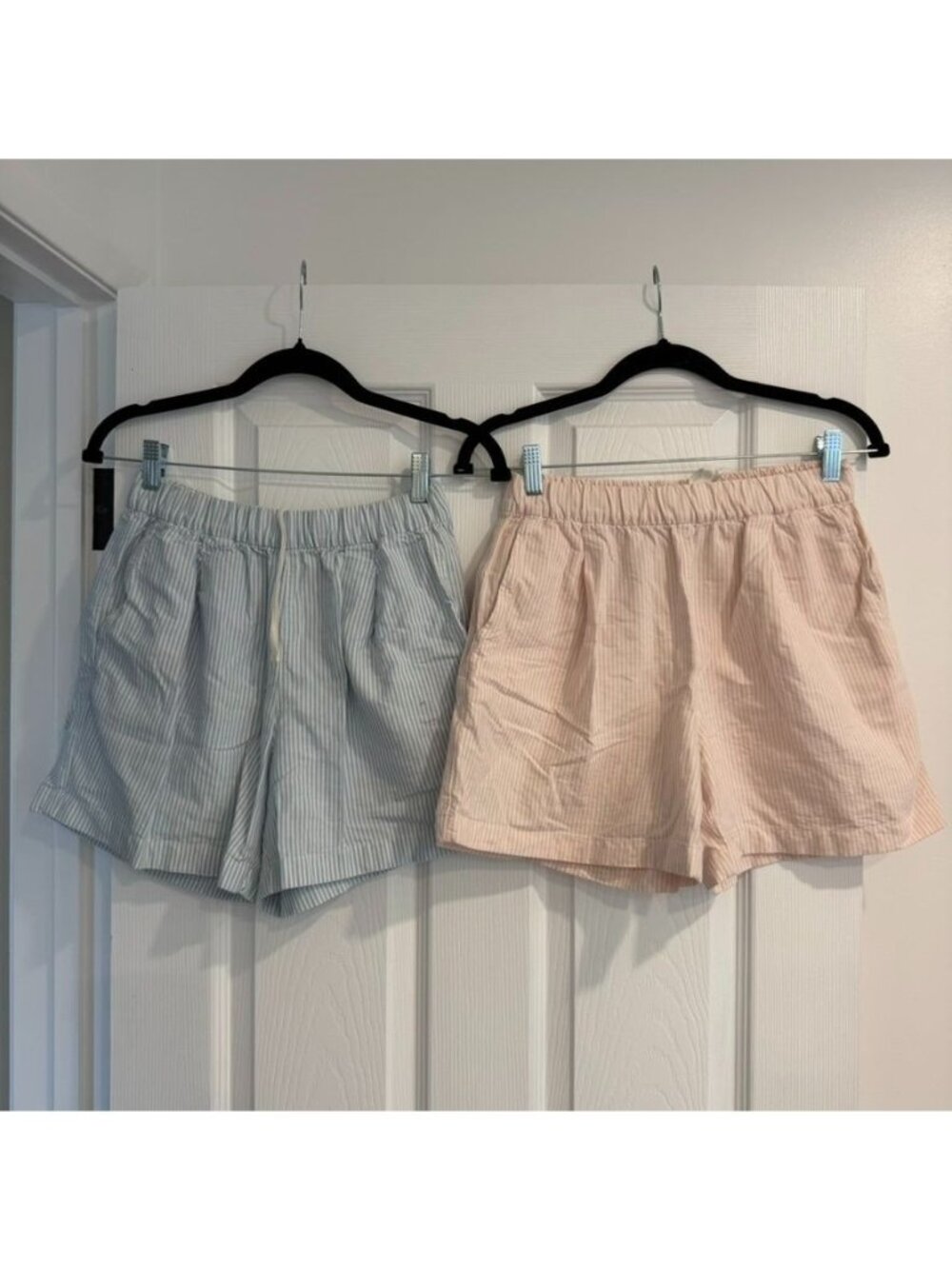 2x UNIQLO Cotton Boxer Shorts Elastic Waistband Pockets Size Small NWOT